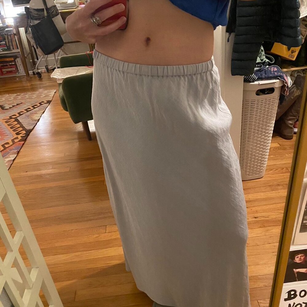 Eileen Fisher silk/linen blend maxi skirt